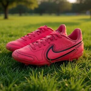 Nike Tiempo Legend 9 Club FG MG Pink Soccer Cleats Youth Kids 2